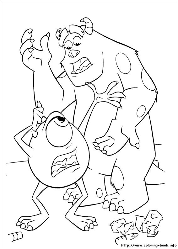 Monsters, inc. coloring picture